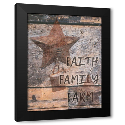 Faith And Farm Black Modern Wood Framed Art Print with Double Matting by Phillip, Jamie