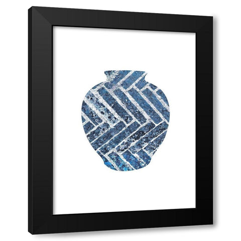 Vase Black Modern Wood Framed Art Print with Double Matting by Phillip, Jamie
