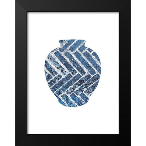 Vase Black Modern Wood Framed Art Print by Phillip, Jamie