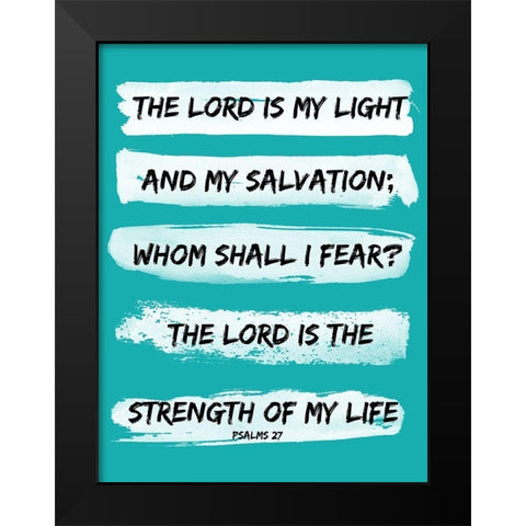 The Lord Black Modern Wood Framed Art Print by Phillip, Jamie