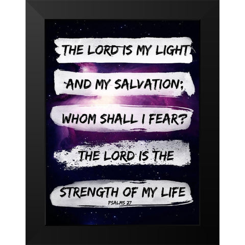 The Lord 2 Black Modern Wood Framed Art Print by Phillip, Jamie