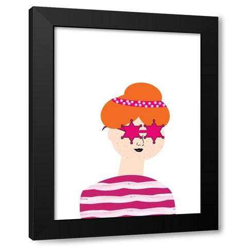 Pretty Woman 4 Black Modern Wood Framed Art Print with Double Matting by Phillip, Jamie