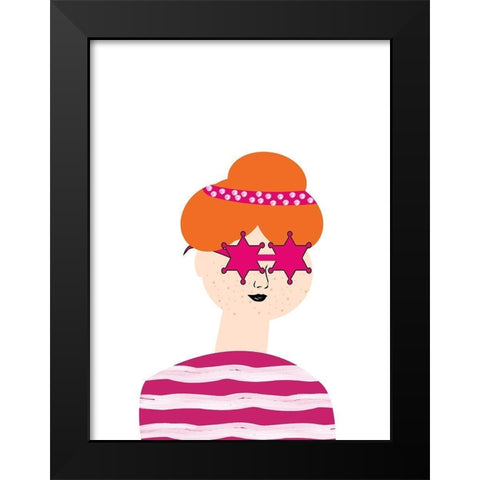 Pretty Woman 4 Black Modern Wood Framed Art Print by Phillip, Jamie