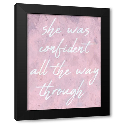 Confidence Black Modern Wood Framed Art Print with Double Matting by Phillip, Jamie