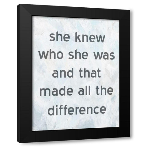 Know Yourself Black Modern Wood Framed Art Print by Phillip, Jamie