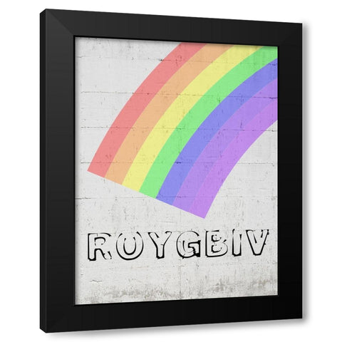 Rainbow 2 Black Modern Wood Framed Art Print by Phillip, Jamie