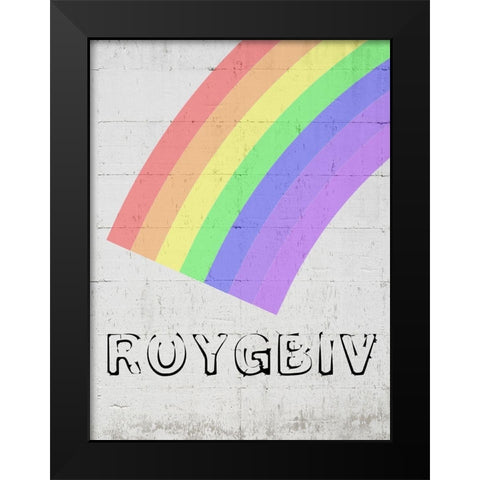 Rainbow 2 Black Modern Wood Framed Art Print by Phillip, Jamie