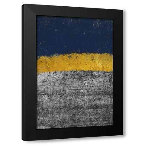 Golden Imdigo Black Modern Wood Framed Art Print by Phillip, Jamie