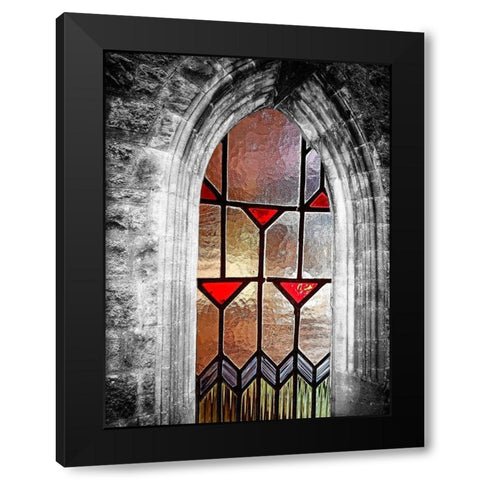 Window View Black Modern Wood Framed Art Print by Phillip, Jamie