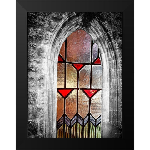 Window View Black Modern Wood Framed Art Print by Phillip, Jamie