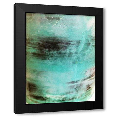 Aqua Cream Black Modern Wood Framed Art Print with Double Matting by Phillip, Jamie