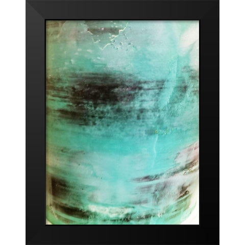 Aqua Cream Black Modern Wood Framed Art Print by Phillip, Jamie
