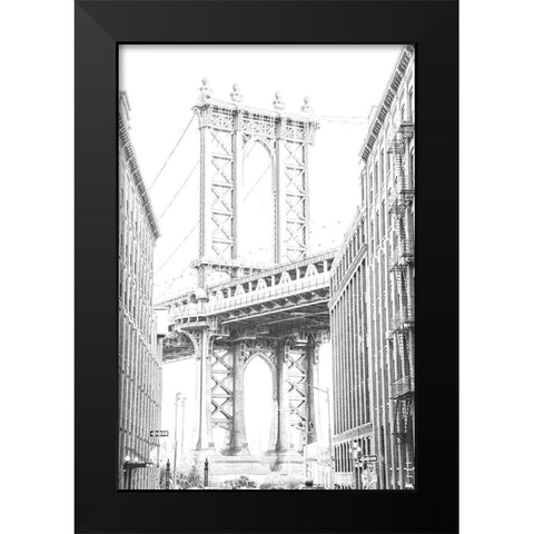Big Apple Black Modern Wood Framed Art Print by Phillip, Jamie