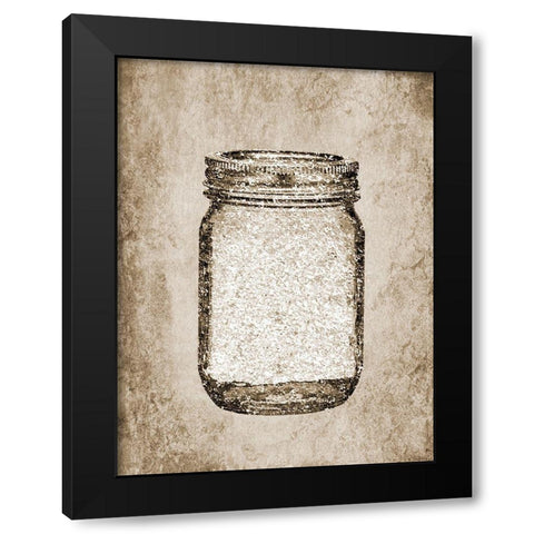 Heart Black Modern Wood Framed Art Print by Phillip, Jamie