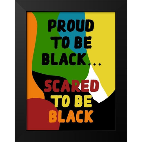 Black Lives Black Modern Wood Framed Art Print by Phillip, Jamie