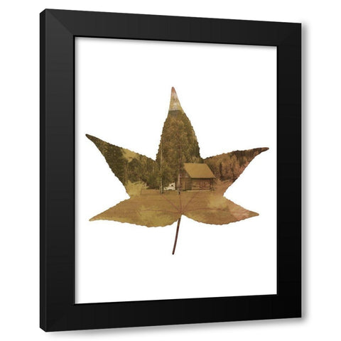 Cottage Leaf 2 Black Modern Wood Framed Art Print by Phillip, Jamie