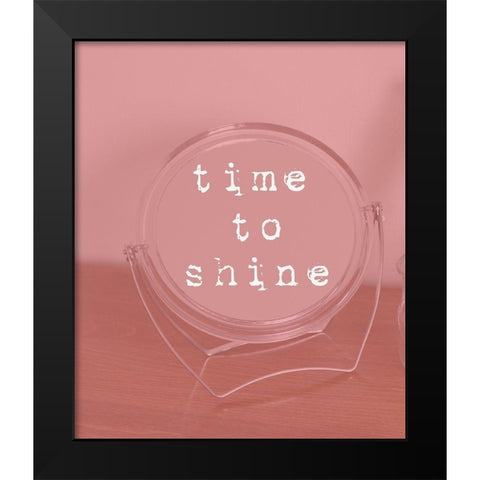 Shine Black Modern Wood Framed Art Print by Phillip, Jamie
