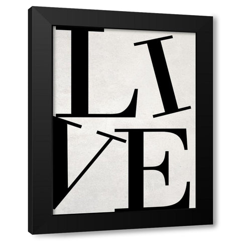 Live Black Modern Wood Framed Art Print with Double Matting by Phillip, Jamie