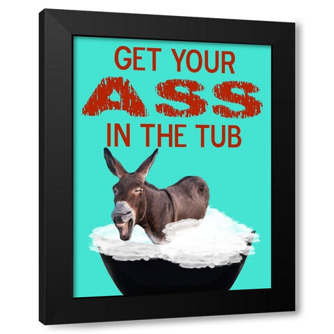 Bath Time Black Modern Wood Framed Art Print by Phillip, Jamie