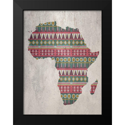 Africa Black Modern Wood Framed Art Print by Phillip, Jamie