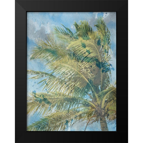 Palm  Tree Black Modern Wood Framed Art Print by Phillip, Jamie