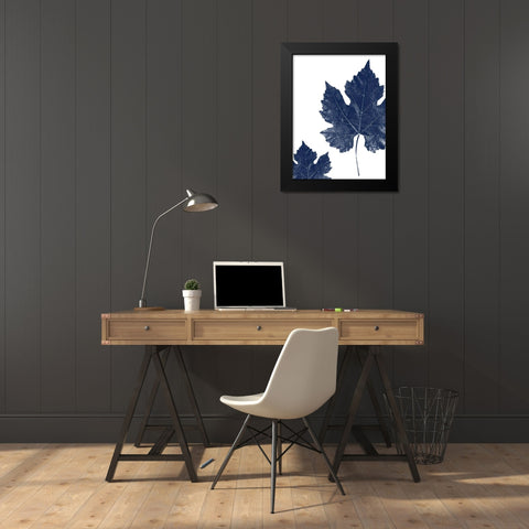 True Blue 2 Black Modern Wood Framed Art Print by Phillip, Jamie