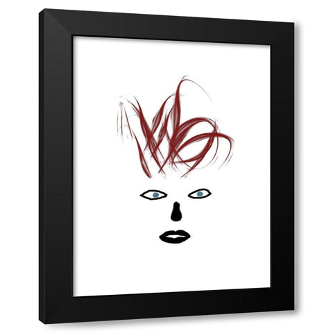 Hey Girl 3 Black Modern Wood Framed Art Print by Phillip, Jamie