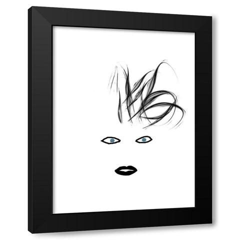 Hey Girl 4 Black Modern Wood Framed Art Print by Phillip, Jamie