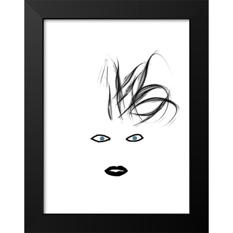 Hey Girl 4 Black Modern Wood Framed Art Print by Phillip, Jamie