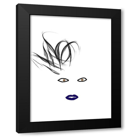 Hey Girl 5 Black Modern Wood Framed Art Print with Double Matting by Phillip, Jamie