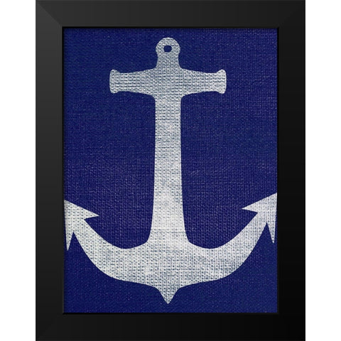 Anchor Black Modern Wood Framed Art Print by Phillip, Jamie