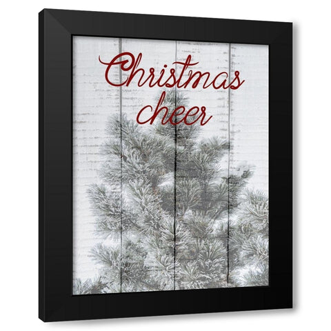 Christmas Cheer Black Modern Wood Framed Art Print by Phillip, Jamie