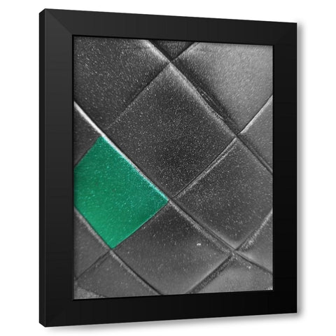 Black Emerald Black Modern Wood Framed Art Print by Phillip, Jamie