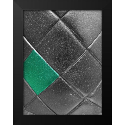 Black Emerald Black Modern Wood Framed Art Print by Phillip, Jamie