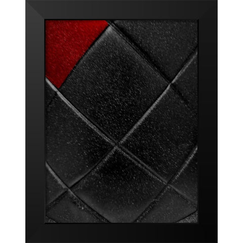 Red Pop Black Modern Wood Framed Art Print by Phillip, Jamie