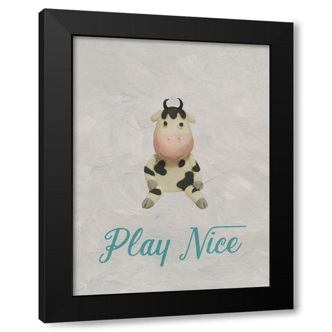 Baby Room Black Modern Wood Framed Art Print with Double Matting by Phillip, Jamie