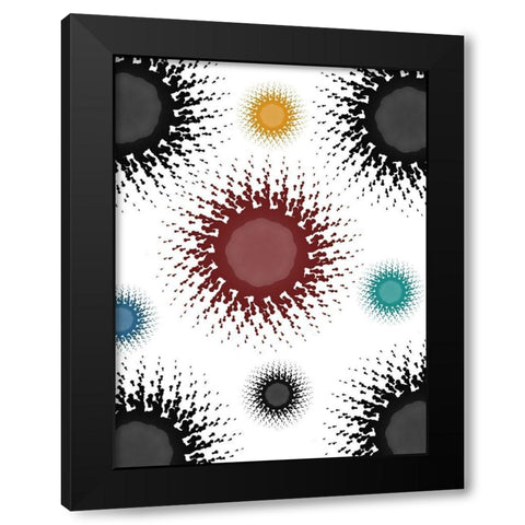 Pattern Black Modern Wood Framed Art Print with Double Matting by Phillip, Jamie