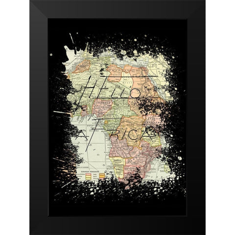Africa Black Modern Wood Framed Art Print by Phillip, Jamie