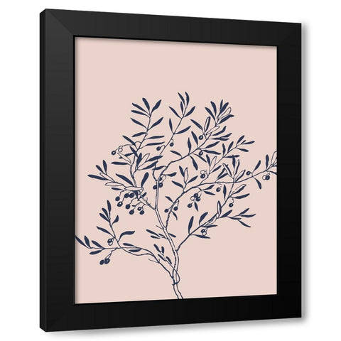 Botany 2 Black Modern Wood Framed Art Print by Phillip, Jamie