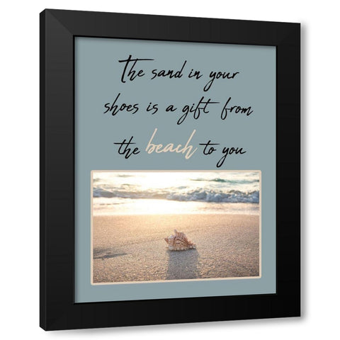 Sand Black Modern Wood Framed Art Print by Phillip, Jamie