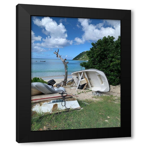 BVI 1  Black Modern Wood Framed Art Print with Double Matting by Phillip, Jamie