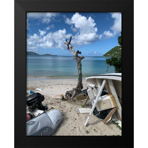BVI 2 Black Modern Wood Framed Art Print by Phillip, Jamie