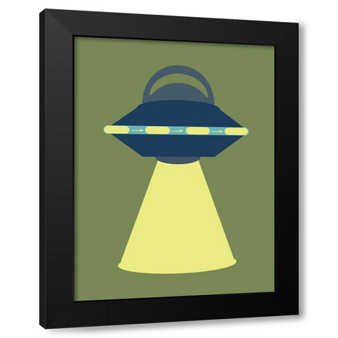 Space Friends 2 Black Modern Wood Framed Art Print by Phillip, Jamie