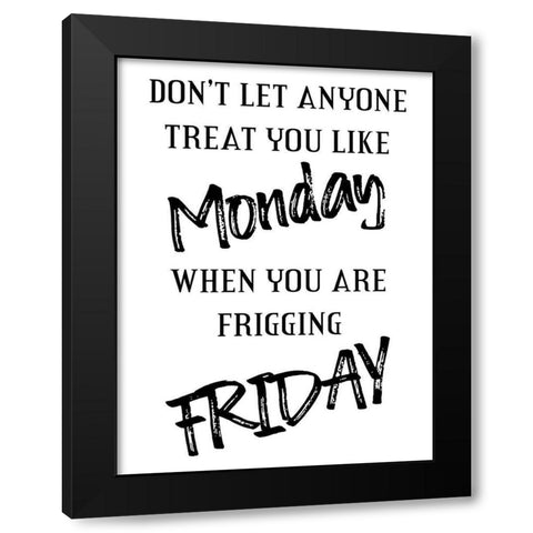 Office Days Black Modern Wood Framed Art Print with Double Matting by Phillip, Jamie