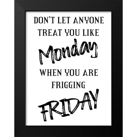 Office Days Black Modern Wood Framed Art Print by Phillip, Jamie