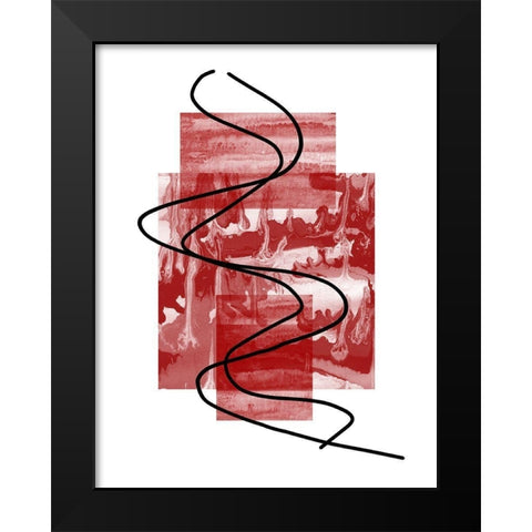 Radio Waves 2 Black Modern Wood Framed Art Print by Phillip, Jamie