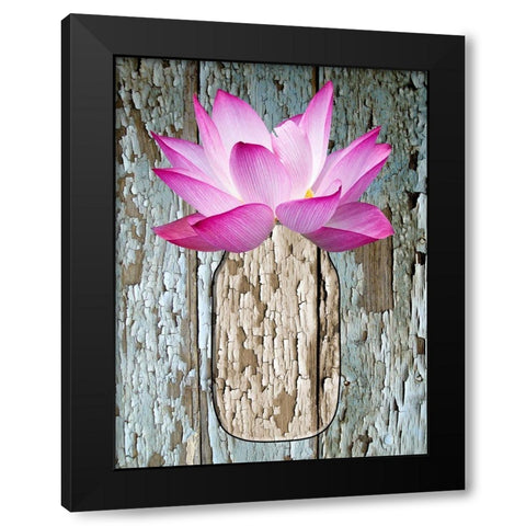 Potted Plant Black Modern Wood Framed Art Print by Phillip, Jamie