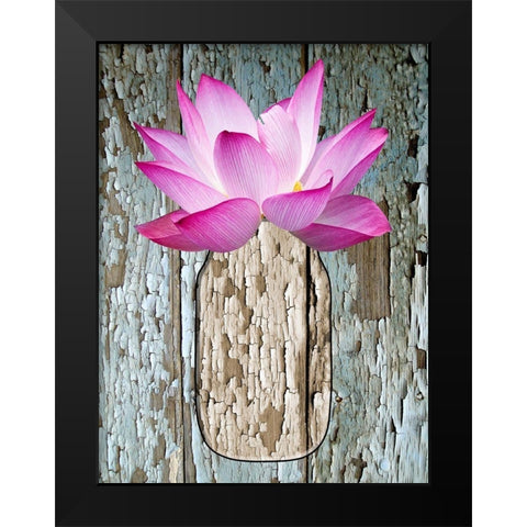Potted Plant Black Modern Wood Framed Art Print by Phillip, Jamie