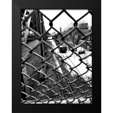 Rail Way Black Modern Wood Framed Art Print by Phillip, Jamie