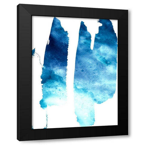 Streaks Black Modern Wood Framed Art Print with Double Matting by Phillip, Jamie
